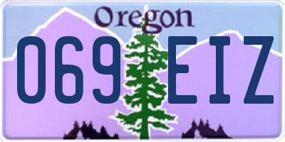 OR license plate 069EIZ