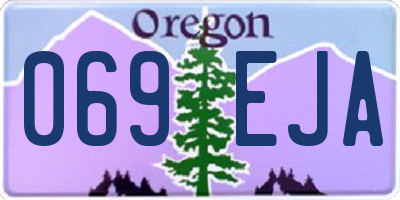 OR license plate 069EJA