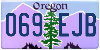 OR license plate 069EJB