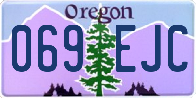 OR license plate 069EJC