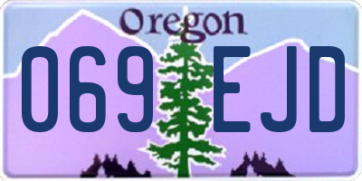 OR license plate 069EJD