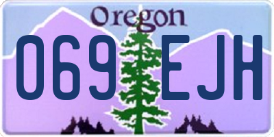 OR license plate 069EJH