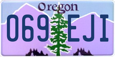OR license plate 069EJI