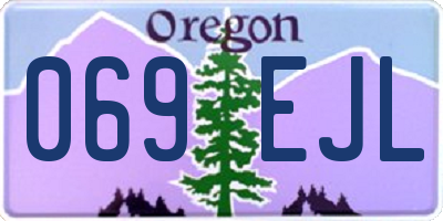 OR license plate 069EJL