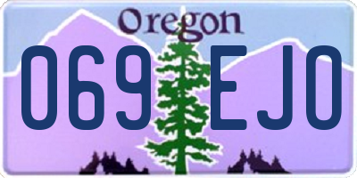OR license plate 069EJO