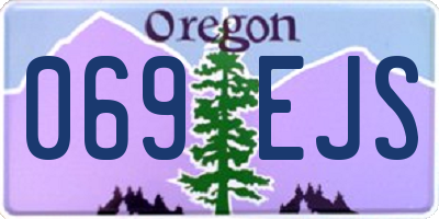 OR license plate 069EJS