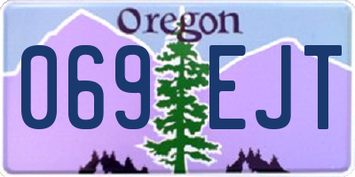 OR license plate 069EJT