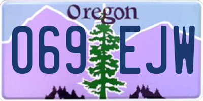 OR license plate 069EJW