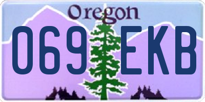 OR license plate 069EKB