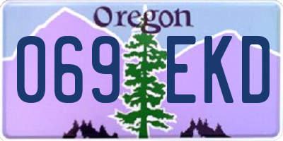 OR license plate 069EKD