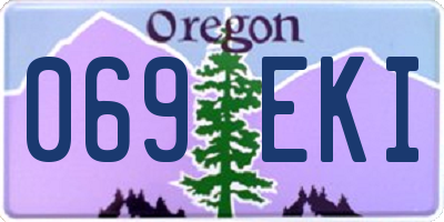 OR license plate 069EKI