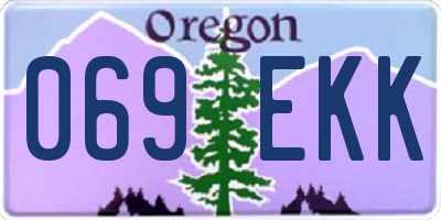 OR license plate 069EKK
