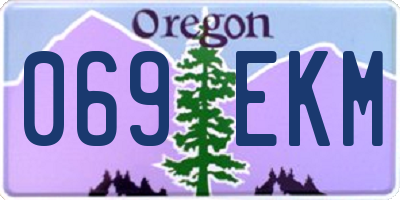 OR license plate 069EKM
