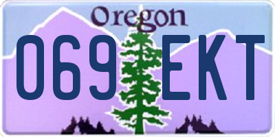 OR license plate 069EKT
