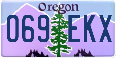 OR license plate 069EKX