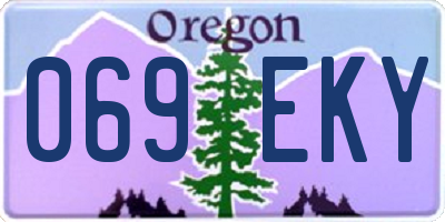 OR license plate 069EKY