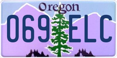 OR license plate 069ELC