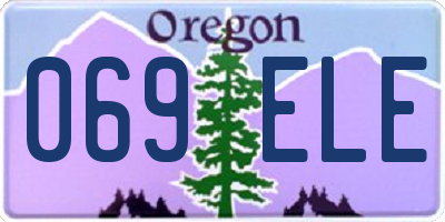 OR license plate 069ELE