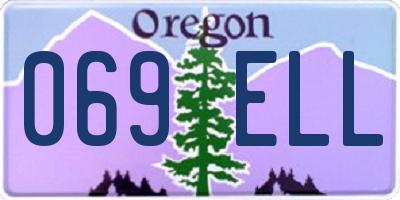OR license plate 069ELL
