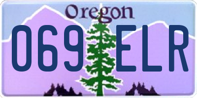 OR license plate 069ELR