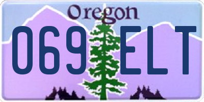 OR license plate 069ELT