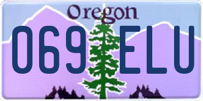 OR license plate 069ELU