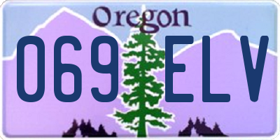 OR license plate 069ELV