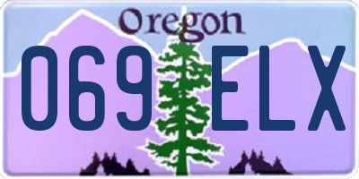 OR license plate 069ELX