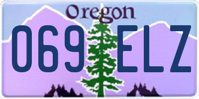 OR license plate 069ELZ