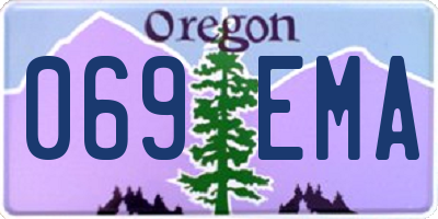 OR license plate 069EMA