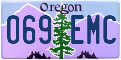 OR license plate 069EMC