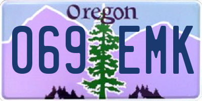 OR license plate 069EMK