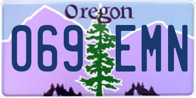 OR license plate 069EMN