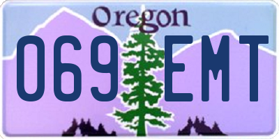 OR license plate 069EMT