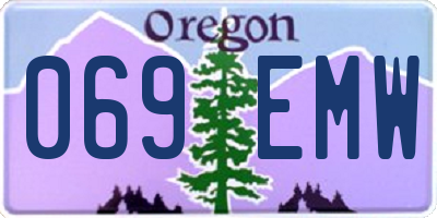 OR license plate 069EMW