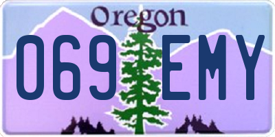 OR license plate 069EMY