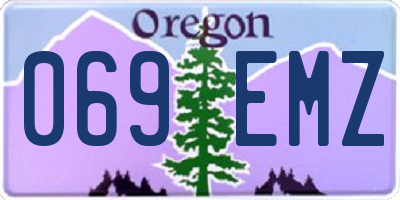 OR license plate 069EMZ