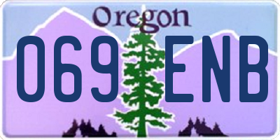 OR license plate 069ENB