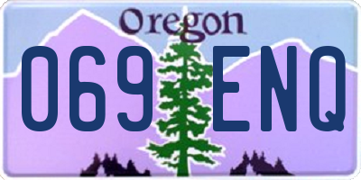 OR license plate 069ENQ