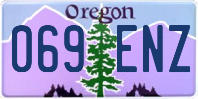 OR license plate 069ENZ