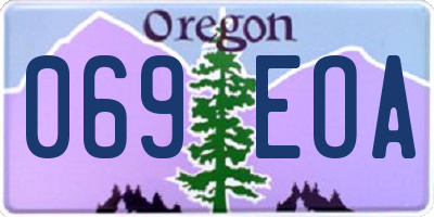 OR license plate 069EOA