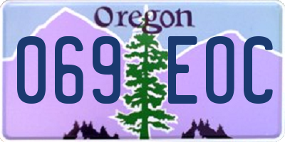 OR license plate 069EOC