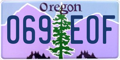 OR license plate 069EOF
