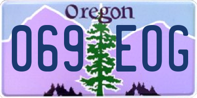 OR license plate 069EOG