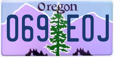 OR license plate 069EOJ