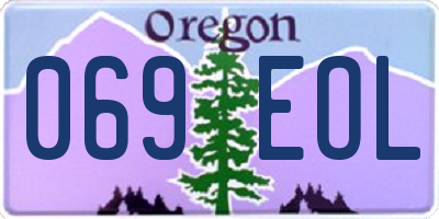 OR license plate 069EOL