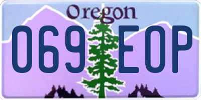 OR license plate 069EOP