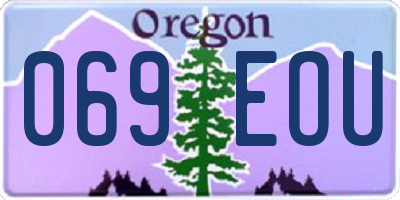 OR license plate 069EOU