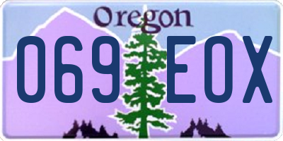 OR license plate 069EOX
