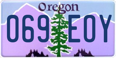 OR license plate 069EOY